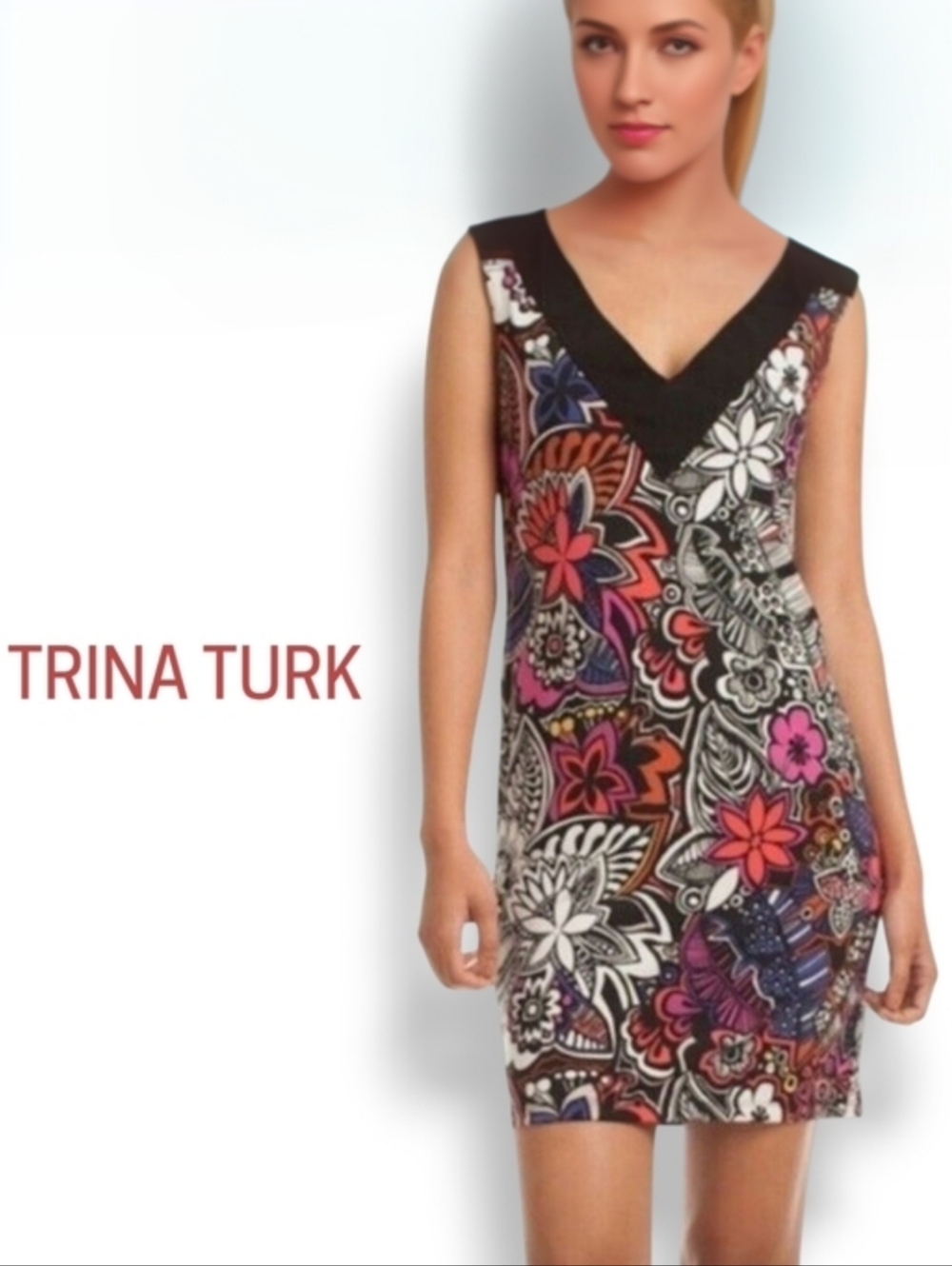 Trina Turk Charline Floral Print Shift Dress